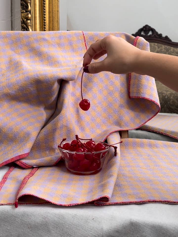 Cherry Towel for wholesale by La Pequeña Textiles