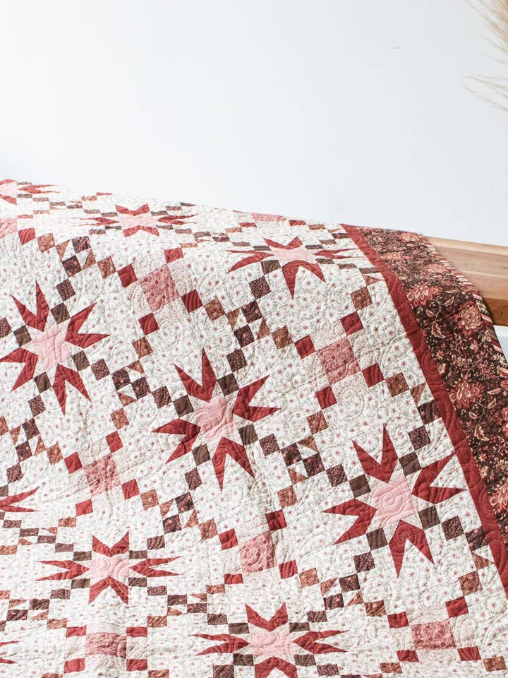 Chocolate Covered Strawberries Quilt Pattern for wholesale by Lamb Farm Designs