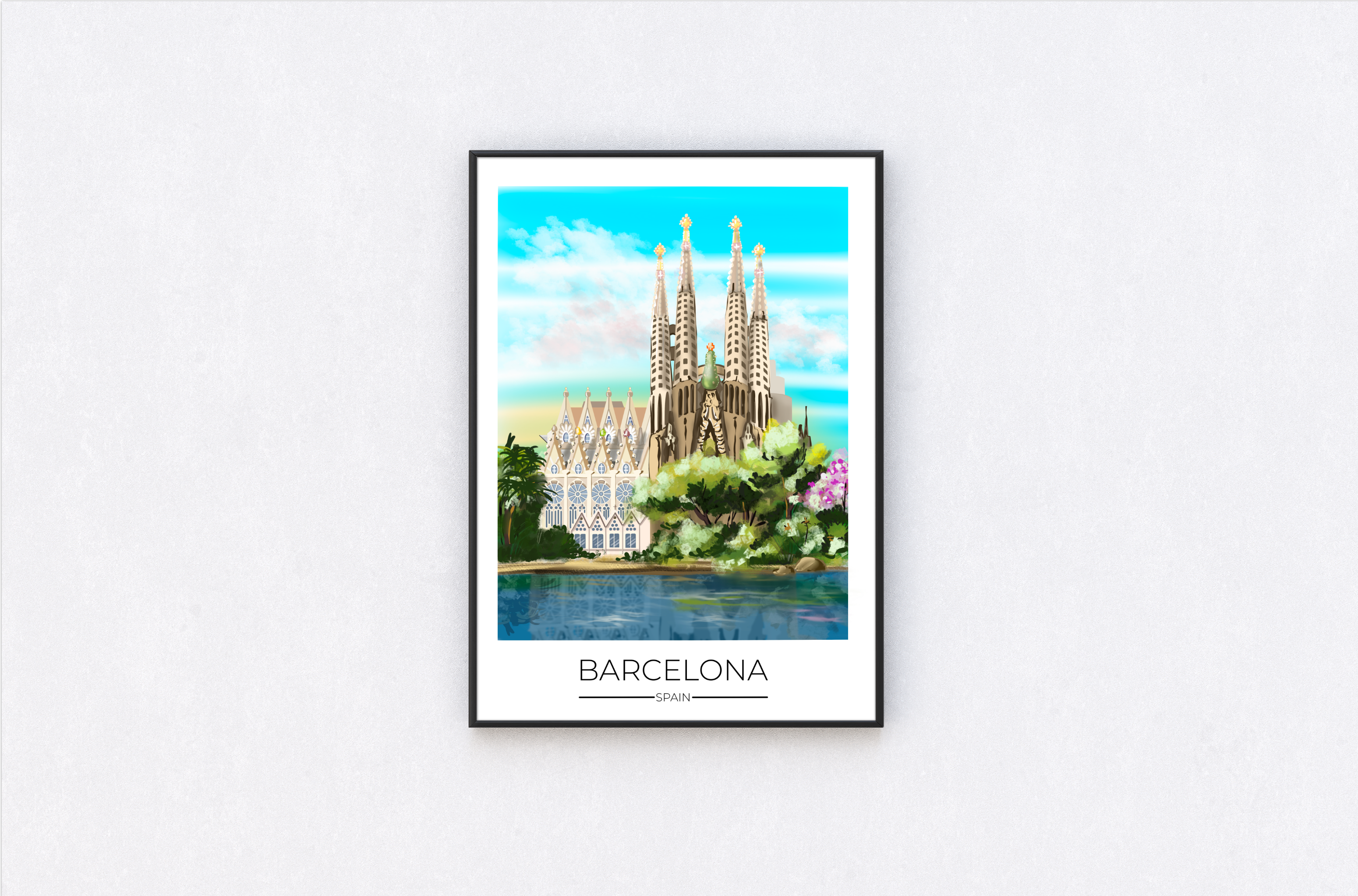 Dreamers who Travel - Wholesale Poster - Barcelona Travel Poster Print3