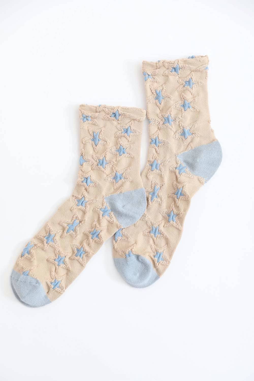 Leto Accessories - Wholesale Socks - Women's - Eco-Friendly Star Design Organic Socks 🌟5