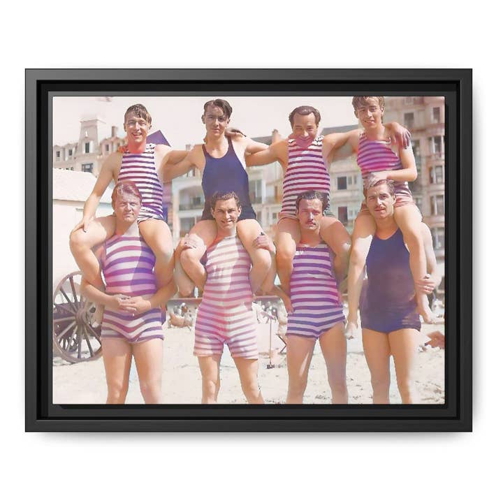 nager 021 | Photo Vintage Encadrée - Toile Mate pour la vente par Walt & Pete