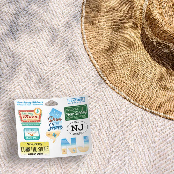 Sentinel Supply - Wholesale Sticker - New Jersey Shore Sticker Sheet- Set of 7 NJ Decals w/ Hanger4