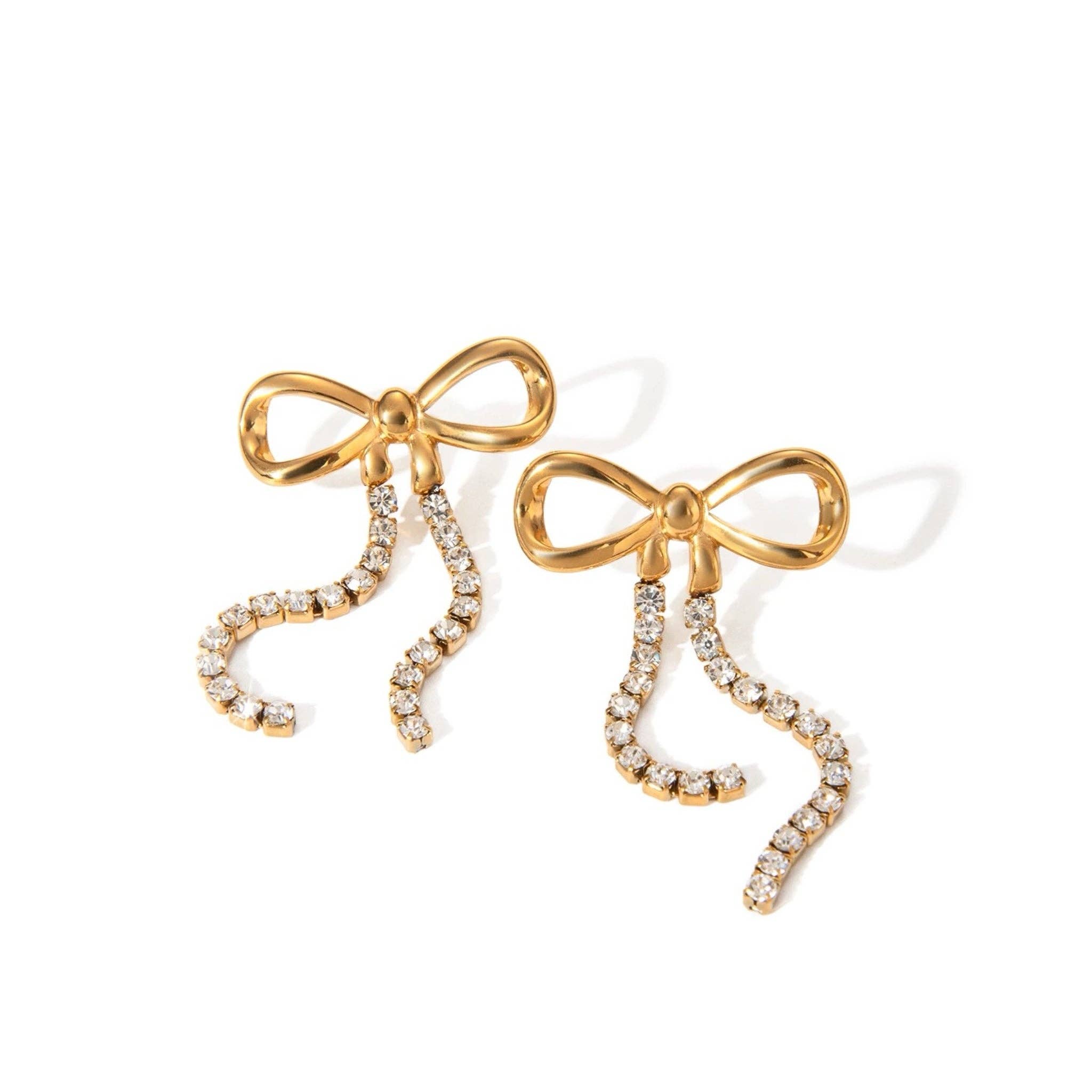 Kismet Showroom - Wholesale Dangle Earrings - Girlie Bow Dangle Earrings