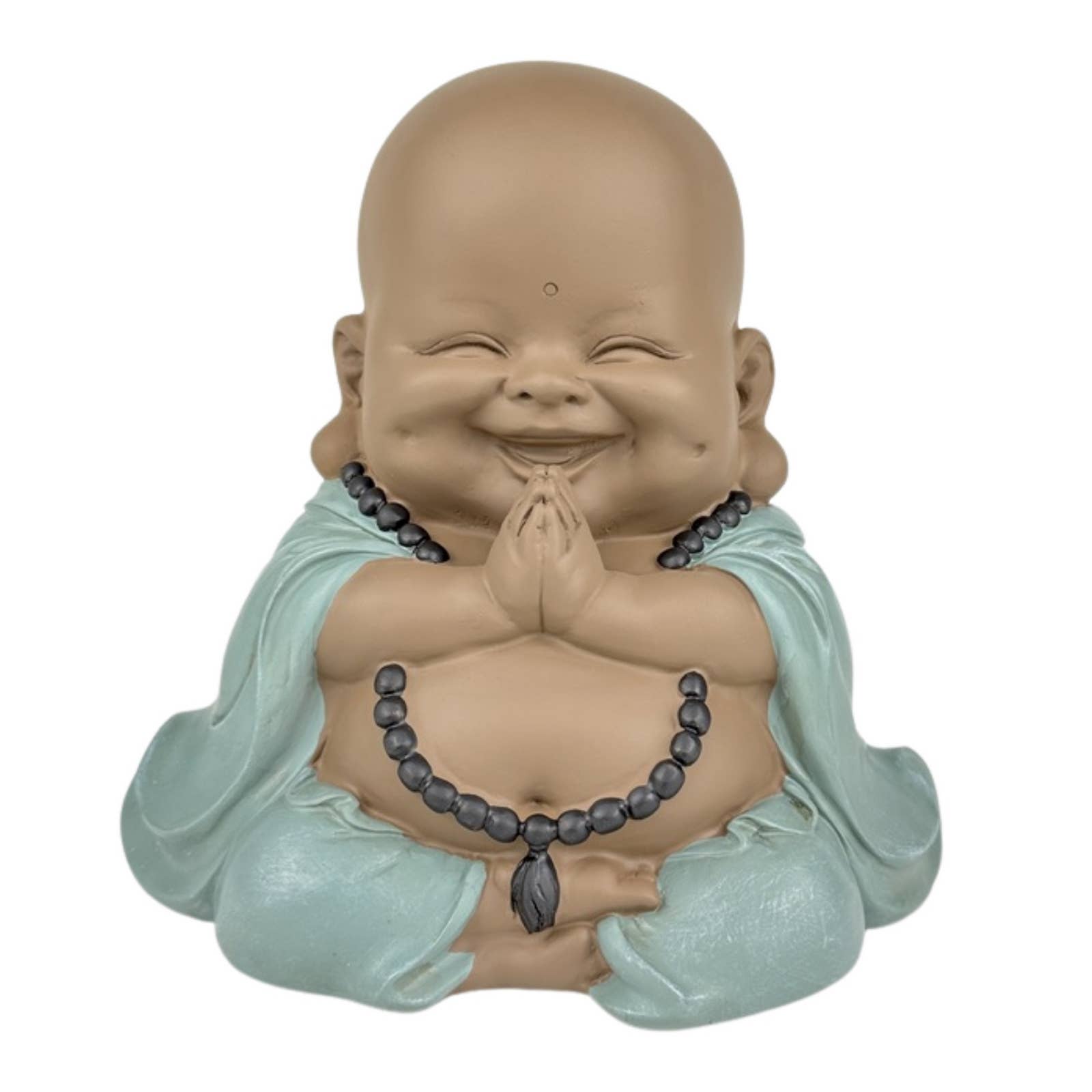 Zen'Arôme - Vente Figurine décorative - Statue Bouddha Rieur H20cm en méditation - Objet déco Zen10