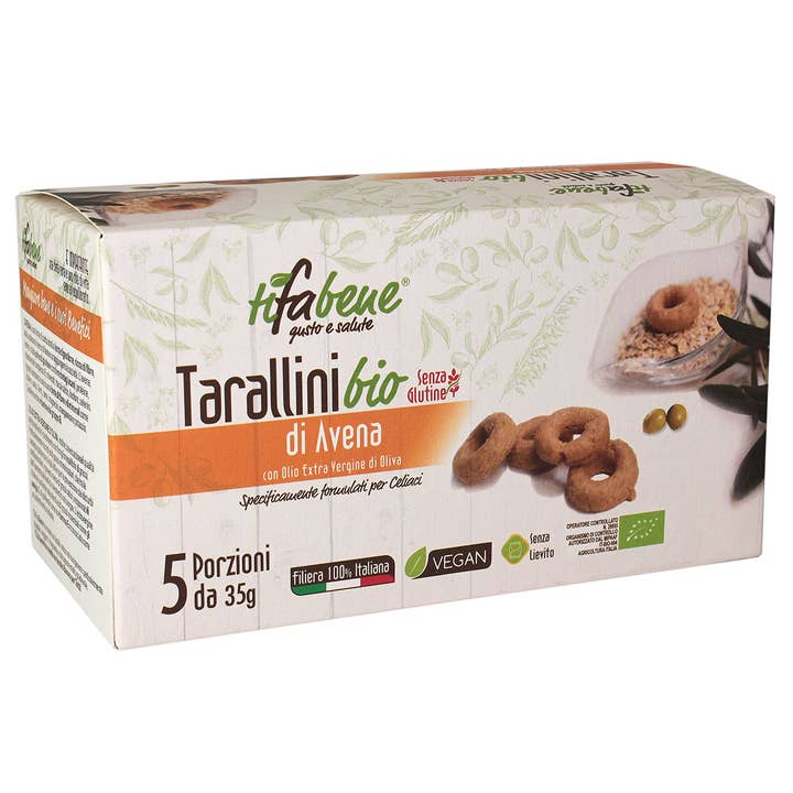 Le deliziose pasticceria sas Ti fa bene bio - Wholesale Puffed Snack - Typical Apulian salty snack-Organic Taralli with Oat