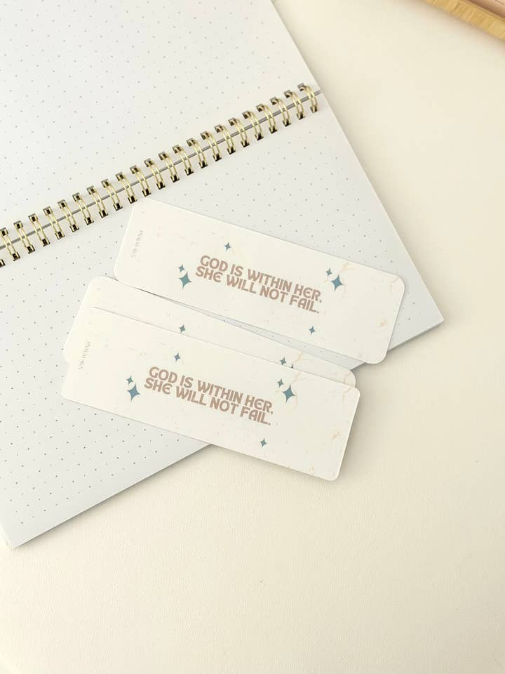 Psalm 46:5, Bible verse bookmark for wholesale by Grow in Grace