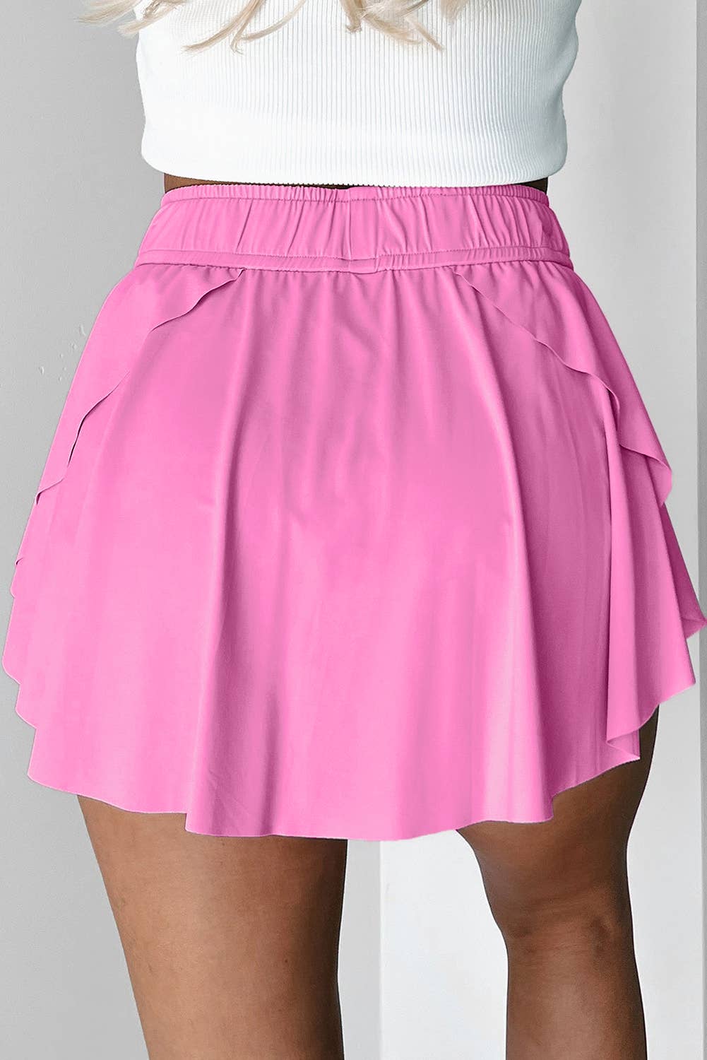 FULL TIME PURCHASE - Wholesale Skort - Women's - Drawstring High Waist Lined Tennis Skorts10