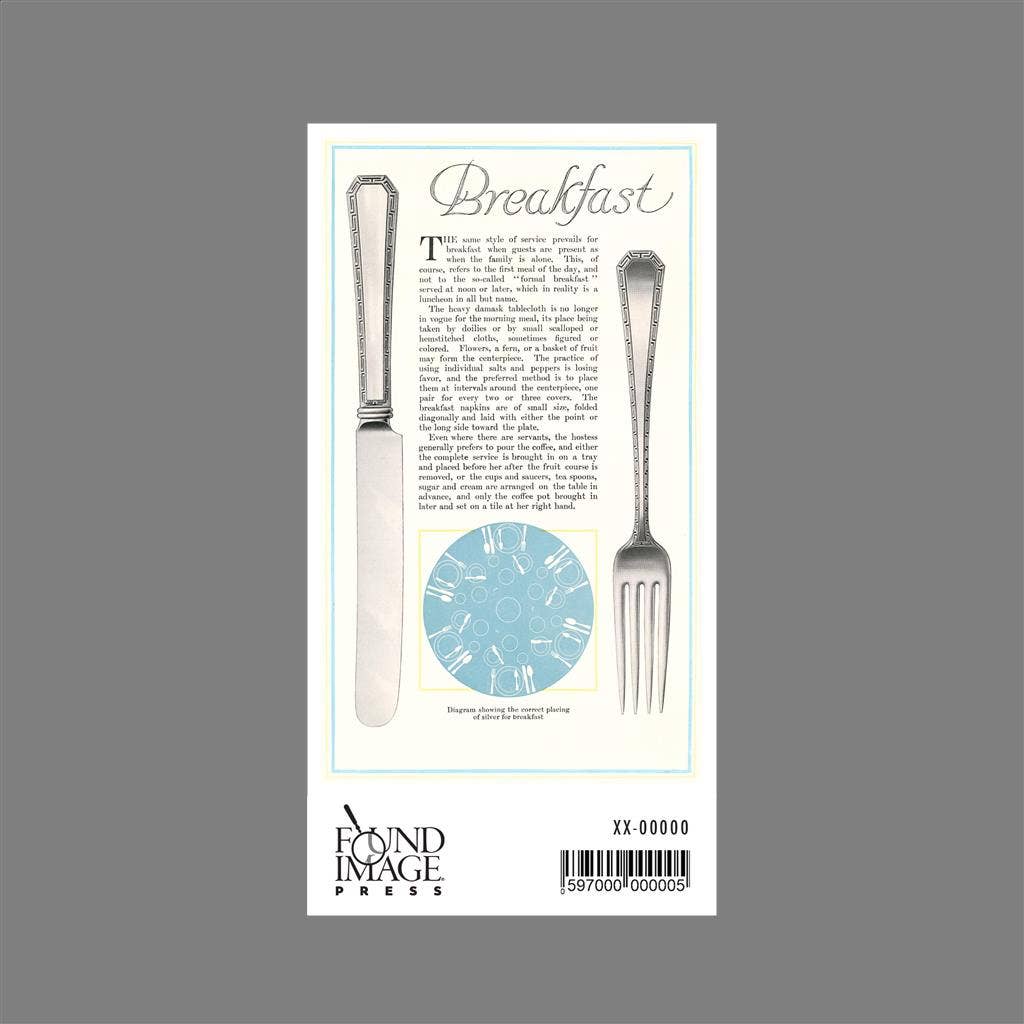 Found Image Press - Wholesale Sticker - Sticker FO-143 Setting the Table for Breakfast1