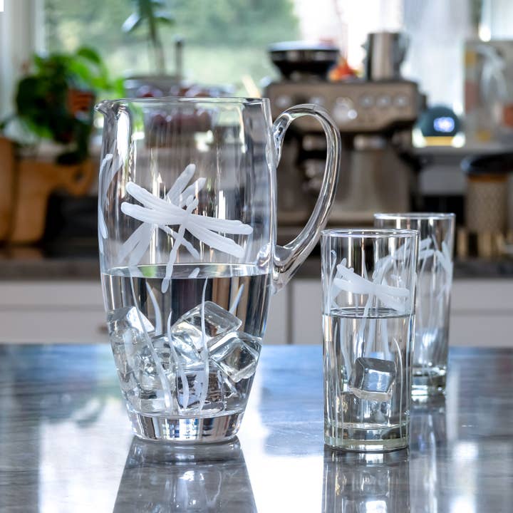 Rolf Glass - Wholesale Pitcher - Dragonfly 84oz Water Pitcher