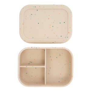 The Dearest Grey Leakproof Silicone Bento Box for Adults & Kids (Green Tie Dye)
