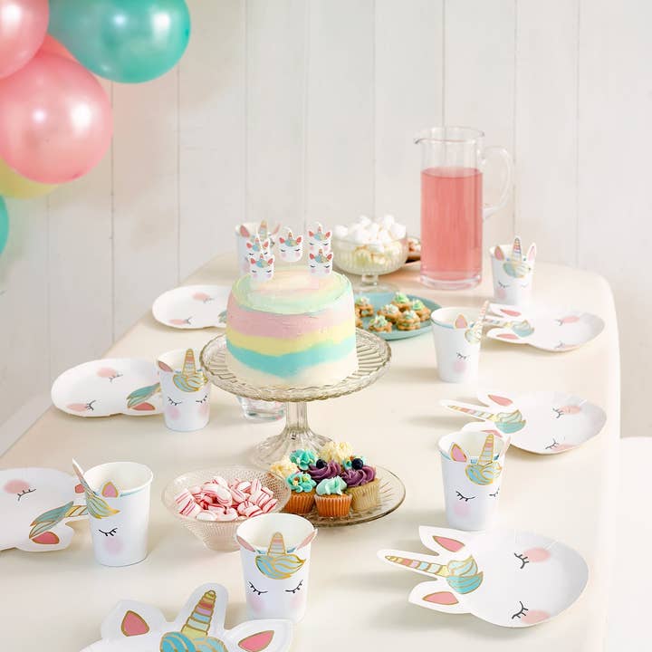 Talking Tables USA - Wholesale Cake Candle - Unicorn Birthday Candles - 5 Pack | Cake Candles |9