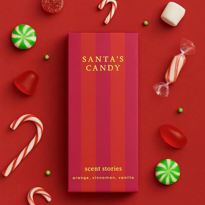 Cera Premium de Caramelo de Santa - Cera Derretida Vegana de Colza y Coco 55g para venta al por mayor de SCENT STORIES by Joanna