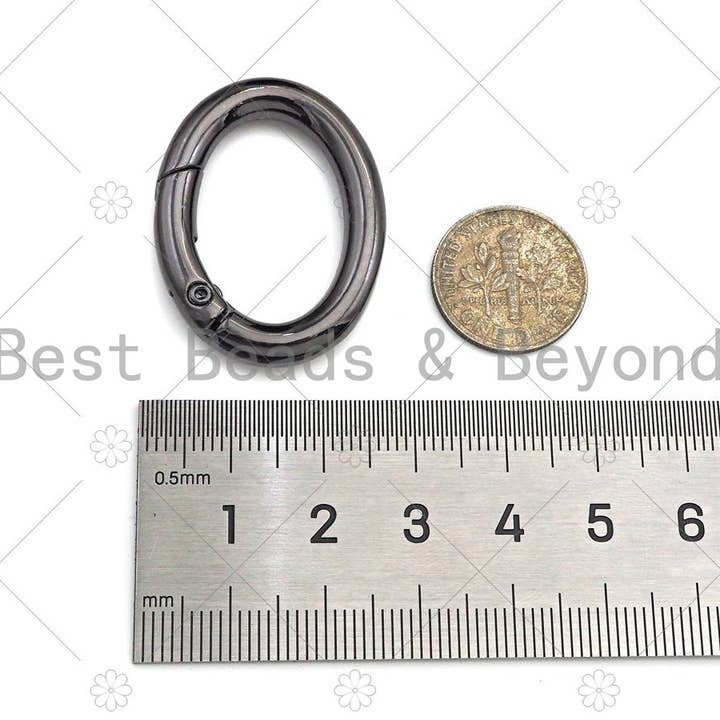BestBeads&Beyond - Wholesale Clasp - High Quality Large Gold/Silver/Gunmental Spring Clasp, Snap Clip Trigger Clasp, Spring Buckle Clasp, Carabiner Clasp, 26x35mm,sku#K1243