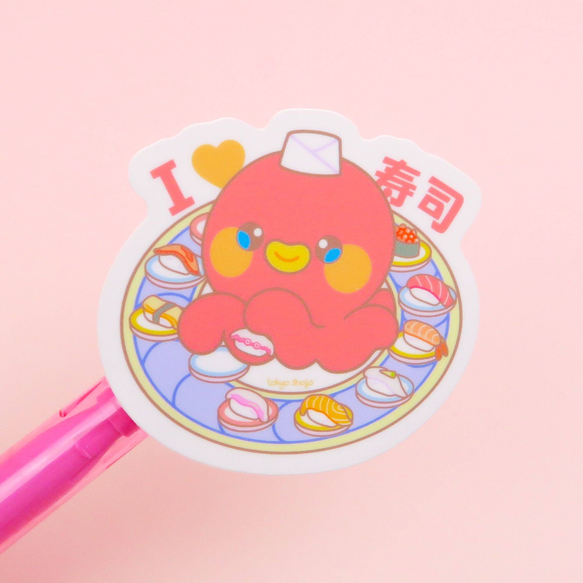 tokyo shojo - Wholesale Sticker - I Love Sushi Sticker1