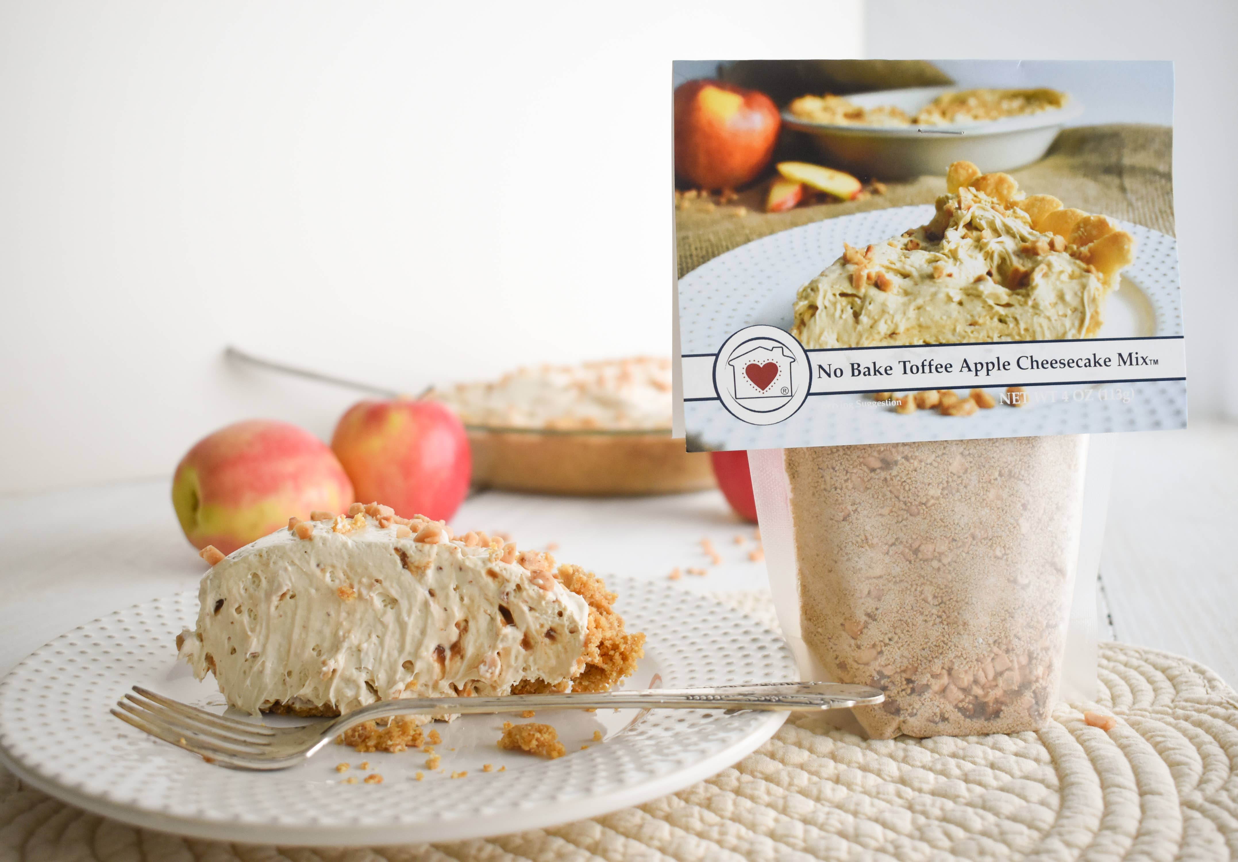 Country Home Creations - Wholesale Cake Mix - No Bake Toffee Apple Cheesecake1
