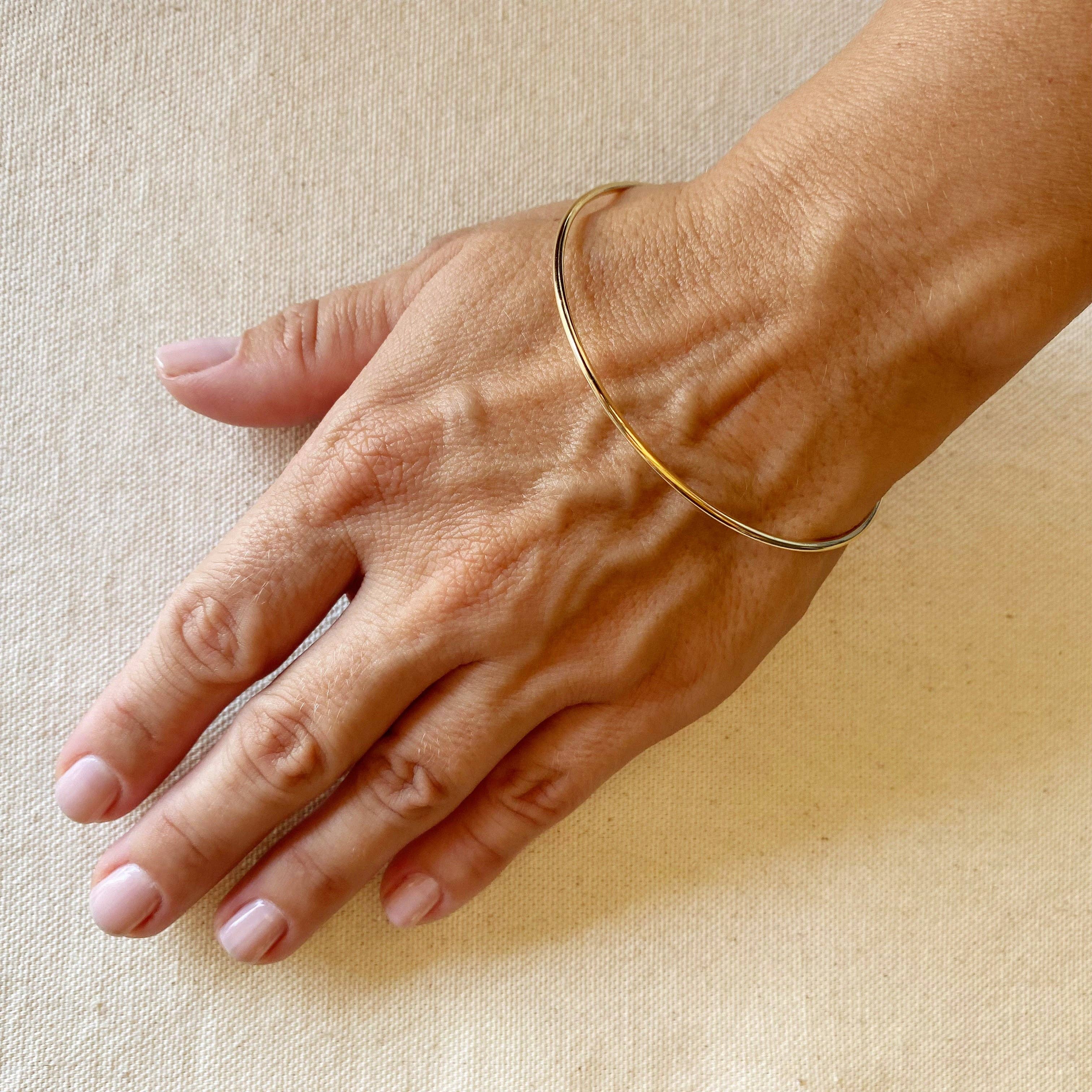 GoldFi - Wholesale Bangle Bracelet - 18k Gold Filled Bangle Bracelet2