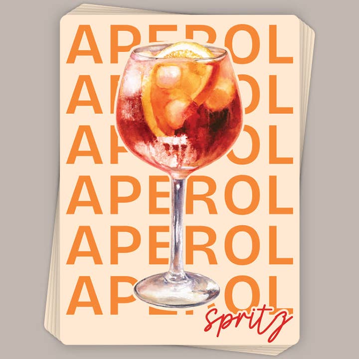 Ivy + Cloth - Wholesale Sticker - Aperol Spritz (Decal)
