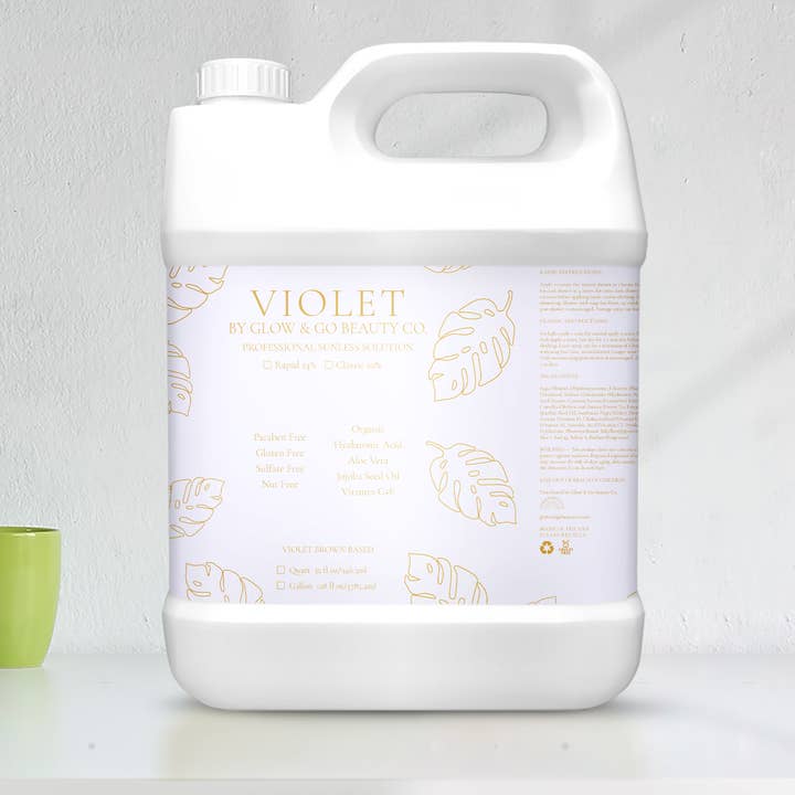 Glow & Go Beauty Co - Wholesale Self-tanner - VIOLET Sunless Tanning Solution
