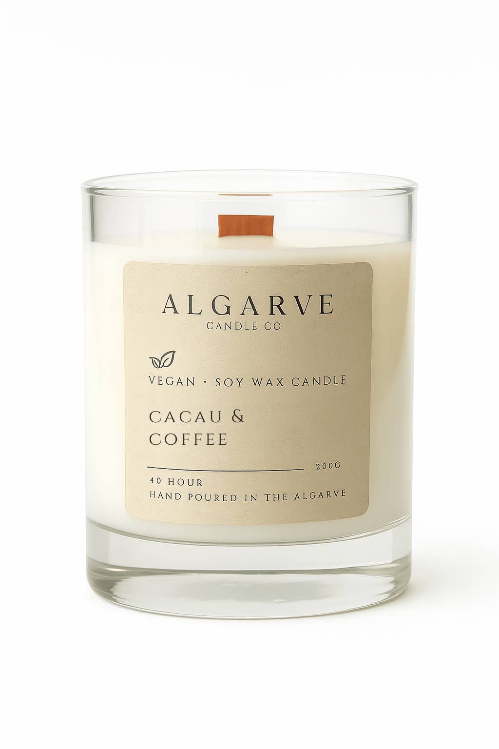Algarve Candle Company - Wholesale Jar/Filled Candle - Soy Candle | 40hr | Cacau & Coffee