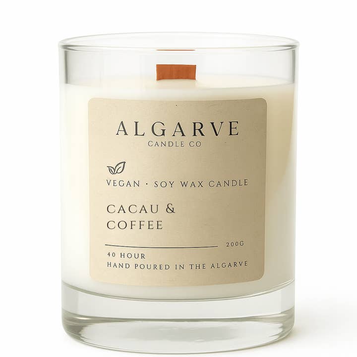 Algarve Candle Company - Wholesale Jar/Filled Candle - Soy Candle | 40hr | Cacau & Coffee0