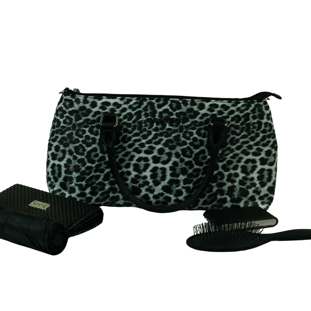 Cool Clutch Pty Ltd - Wholesale Cooler/cooler bag - Emma Cool Clutch (Grey Leopard) 2 Bottle Cooler bag9