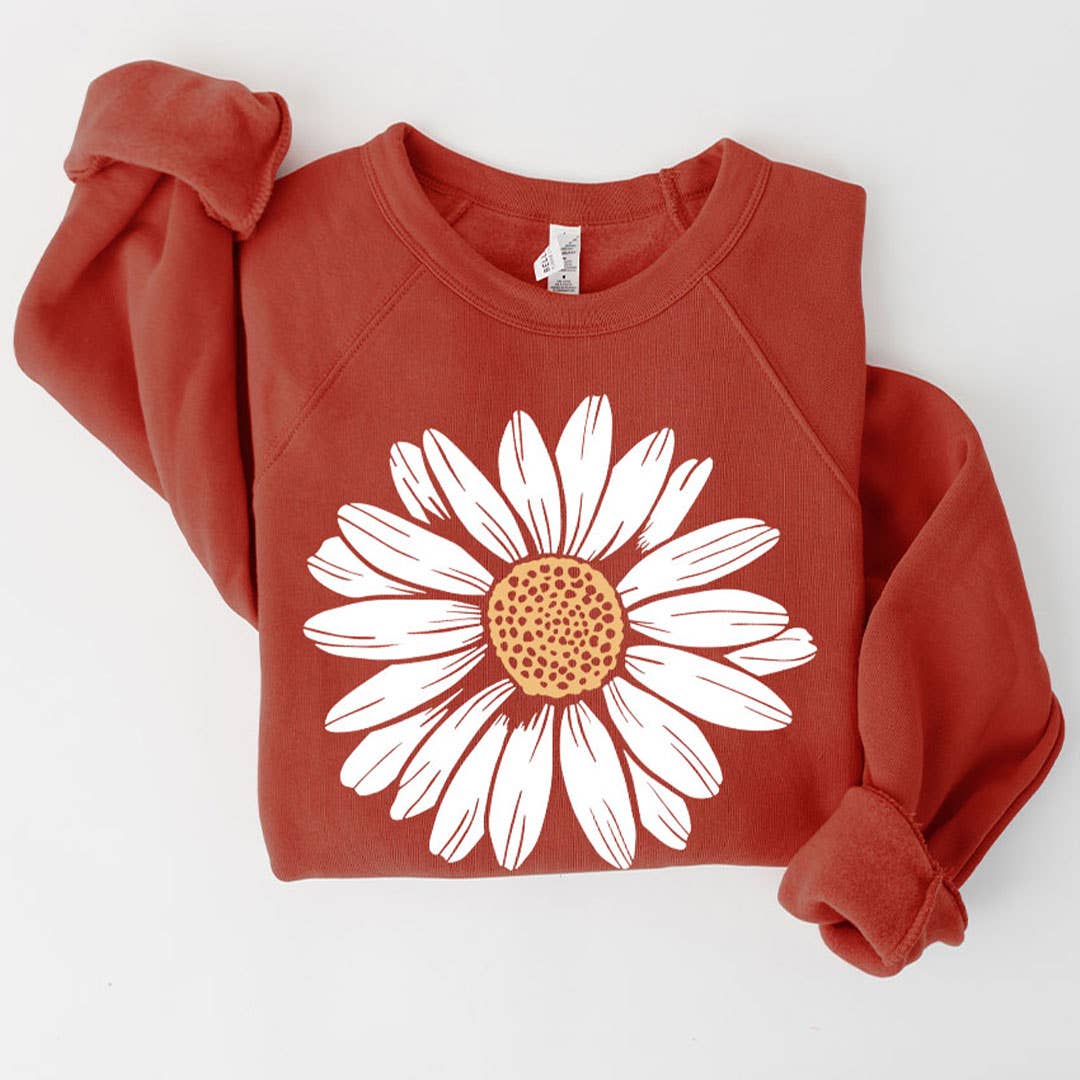 Kissed Apparel - Wholesale Graphic Sweatshirt - Women's - Daisy Flower Spring Floral Summer Blossom Bloom Sweatshirt7