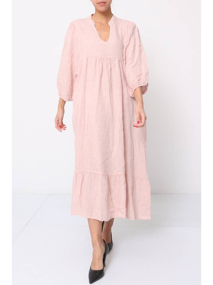 LÉA & LUC - Wholesale Dress - Women's - 100% linen dress REF. 1109