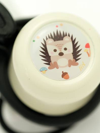 Timbre Liix para Patinete con diseño de erizo en crema para venta al por mayor de Radfieber Vertriebs GmbH