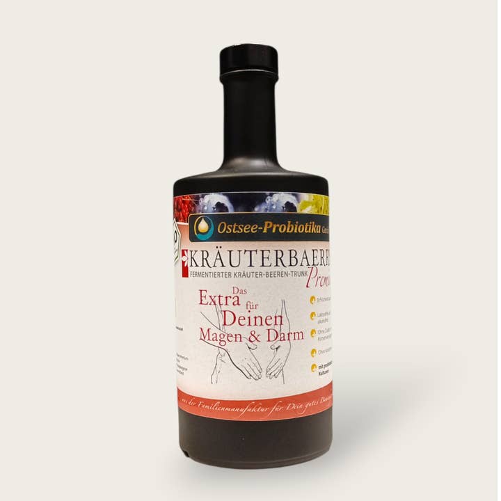 KRÄUTERBAERRY Premium – limitierter Bio-Ferment-Digestif für den Großhandel von Ostsee-Probiotika GmbH