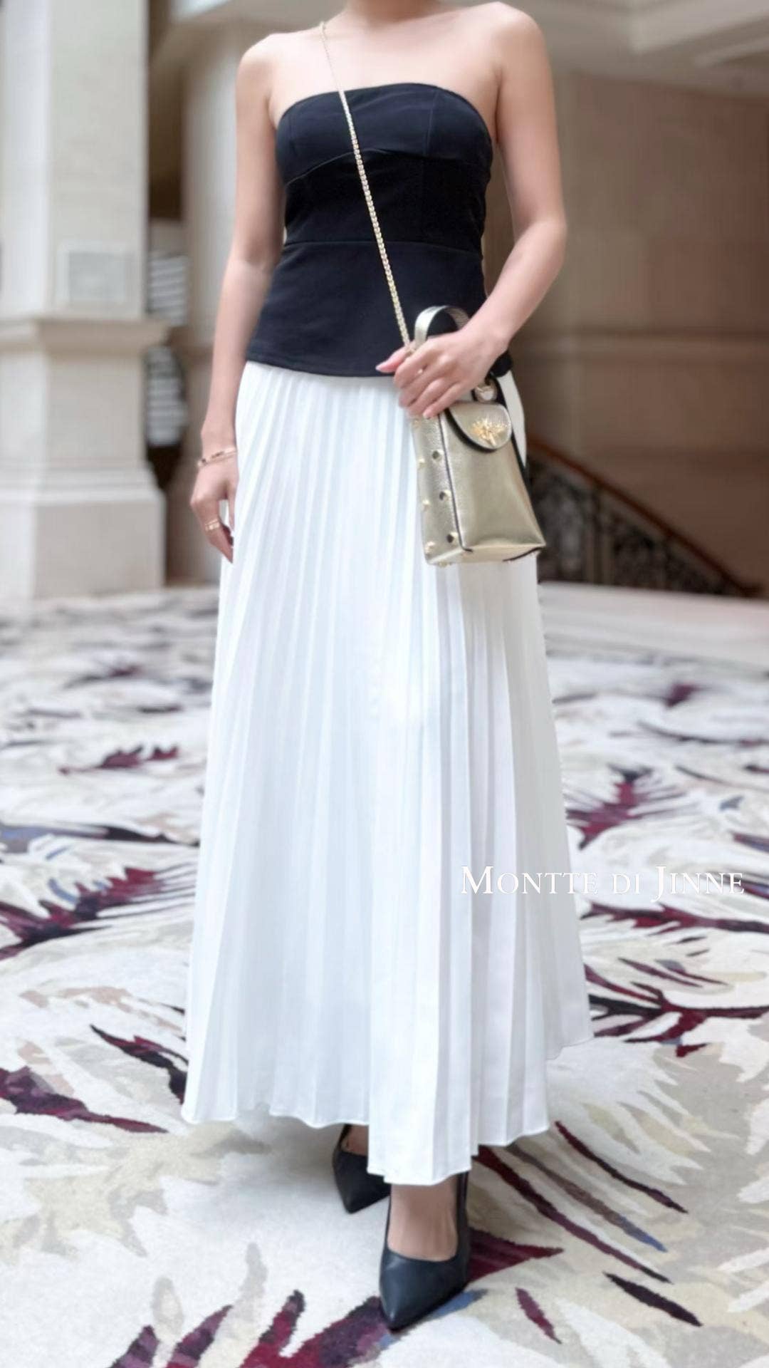 MONTTE DI JINNE - Vente Sac à bandoulière – femme - Mini sac abeille en cuir véritable italien avec bandoulière chaîne dorée18