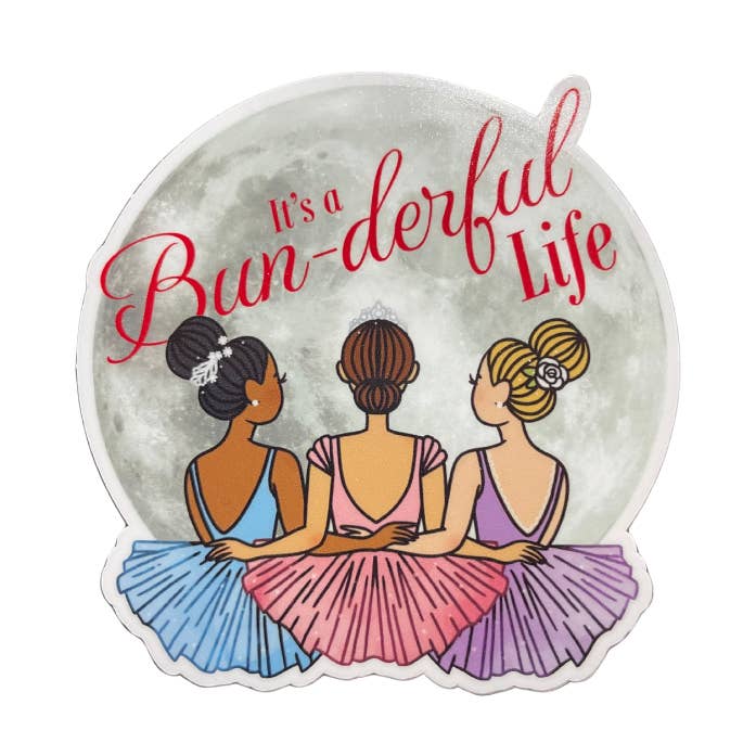 Det är ett underbart liv dansklistermärke, 7,1 cm x 7,6 cm för wholesale av Denali & Co.