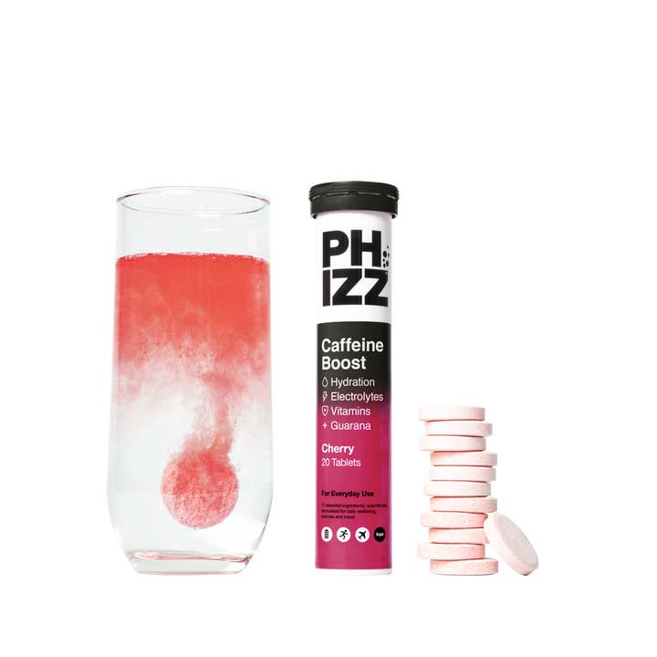 Phizz – wholesale Oral supplement/vitamin – Phizz 20 Tablets 3-in-1 Effervescent - Caffeine Boost Cherry