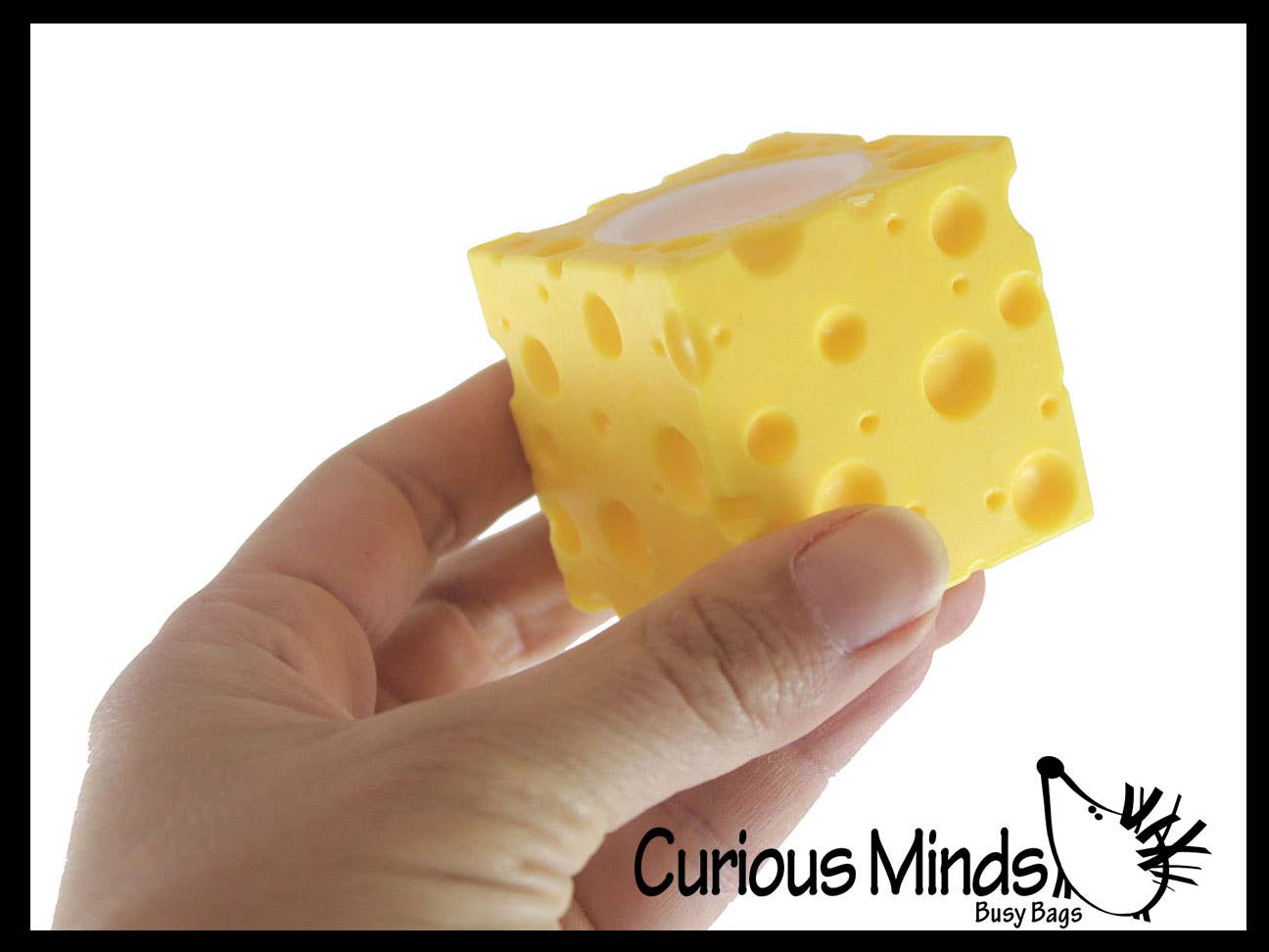 Curious Minds Toys - Wholesale Squishy Toy - Kids & Baby - 1 Mouse in Cheese - Adorable Pop Up - Cute Squeeze Toy - Fun3