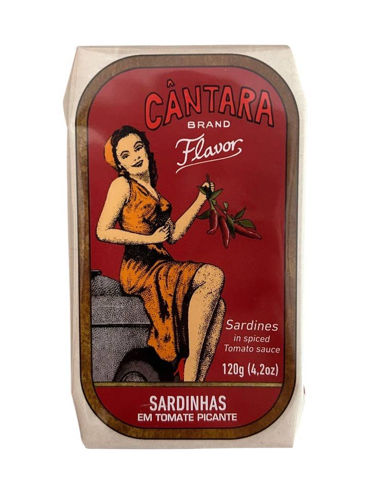 Cantara Brand Sardines in Spiced Tomato Sauce - 6 Pack for wholesale by Tin Can Fish ( BELA, Cantara, Mar, Porthos, Varina )