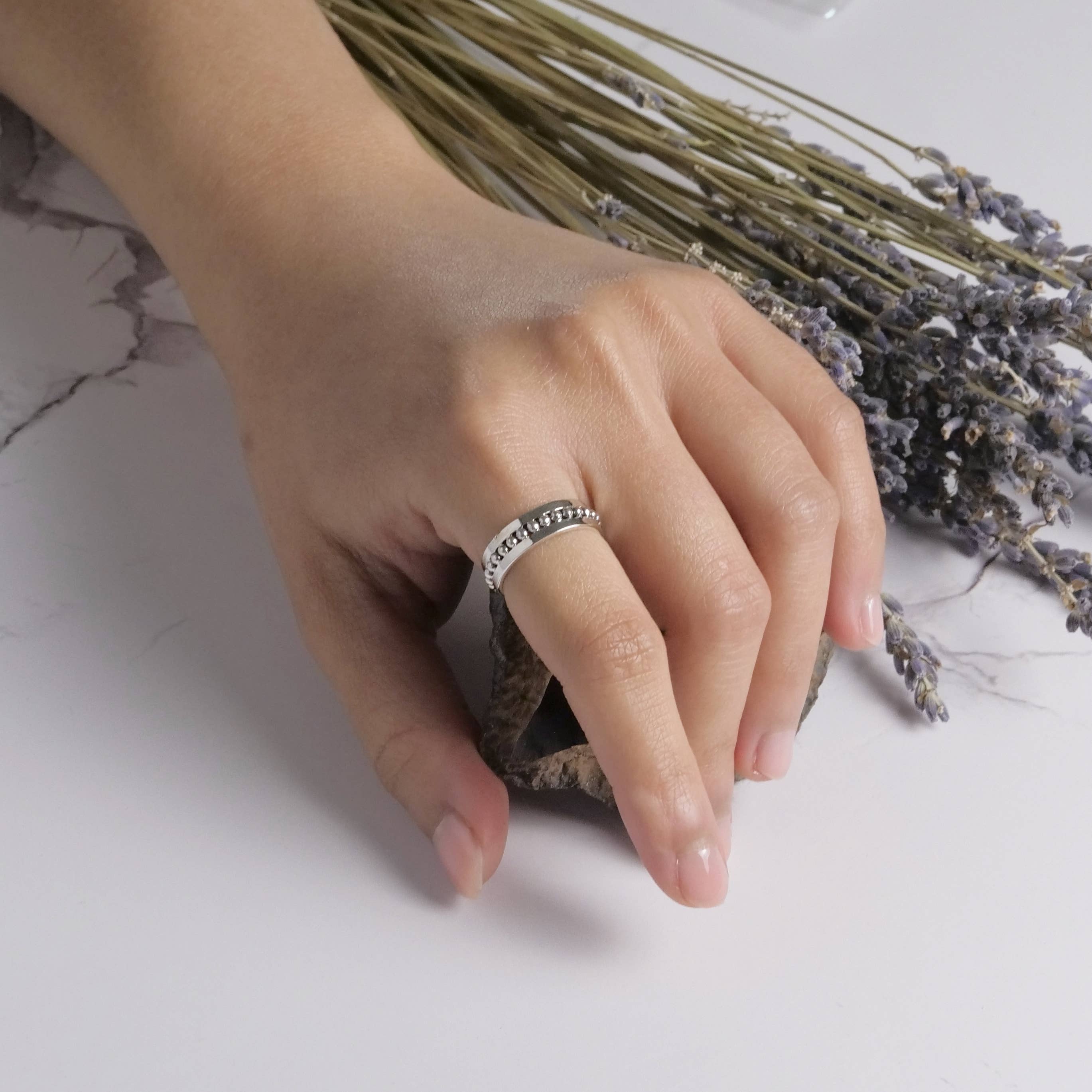 Baizaar - Venta al por mayor Anillo de banda/apilable - Anillo Corona de plata de ley1