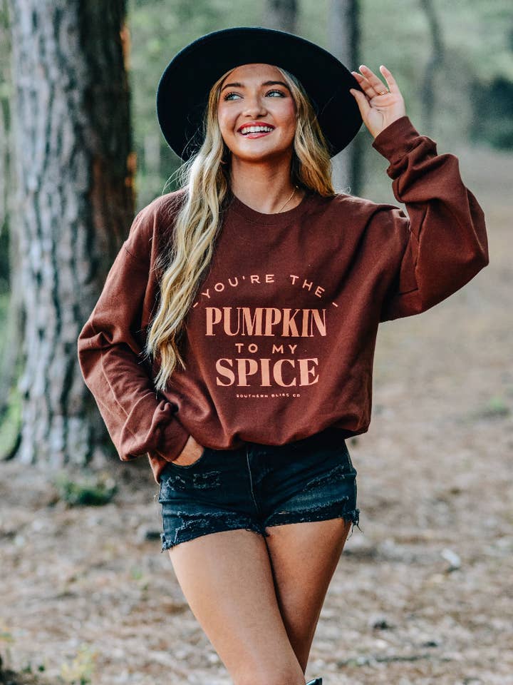 Southern Bliss Co. - Wholesale Graphic Sweatshirt - Women's - Pumpkin To My Spice Sweatshirt