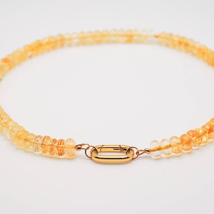 Ripple | Reiki Infused Jewelry - Wholesale Beaded/Pearl Necklace - Citrine Radiance Necklace0