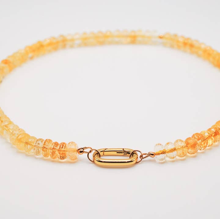 Citrine Radiance Necklace for wholesale by Ripple | Reiki Infused Jewelry