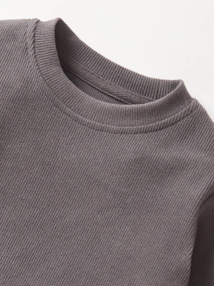 Little Bipsy - Vente T-shirt – enfant - T-shirt à manches longues côtelé - Graphite4