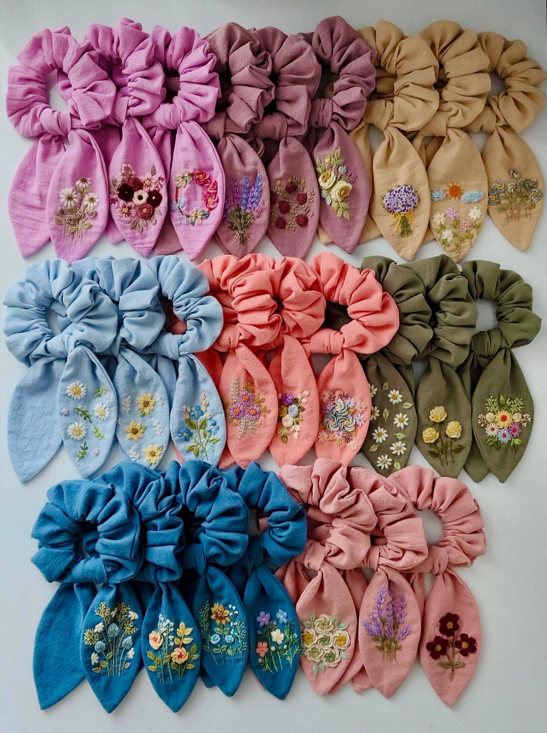 Ninu Handmade - Wholesale Scrunchie - Women's - Mystery Embroidered Scrunchie7