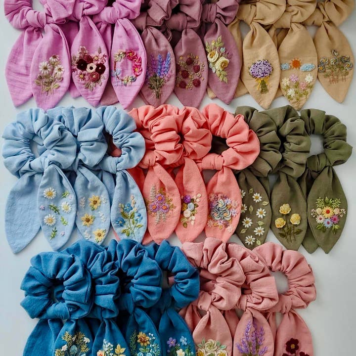 Ninu Handmade - Wholesale Scrunchie - Women's - Mystery Embroidered Scrunchie7