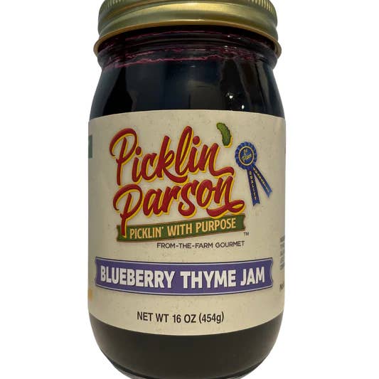 Picklin Parsons - Texas - Blueberry Thyme Jam - 11 oz - (Case of 12) for wholesale by Alta Gama Foods