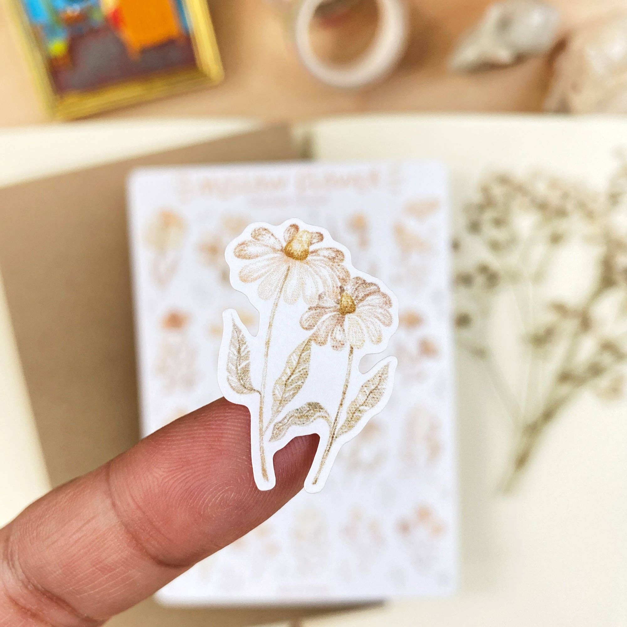 Lettoon – Großhandel Aufkleber – Stickerbogen – Sanfte Blumenmotive5