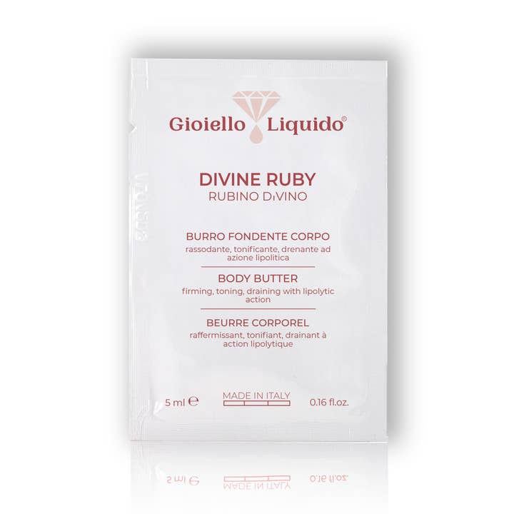 Gioiello Liquido - Wholesale Body Balm/Butter - “RUBY DIVINO” BODY BUTTER SAMPLE 5 ML0