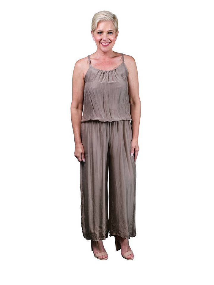 TINA Stephens Italy/Tees By Tina – Macacão - Mulher por atacado – Macacão Seda Milani (DT221)3