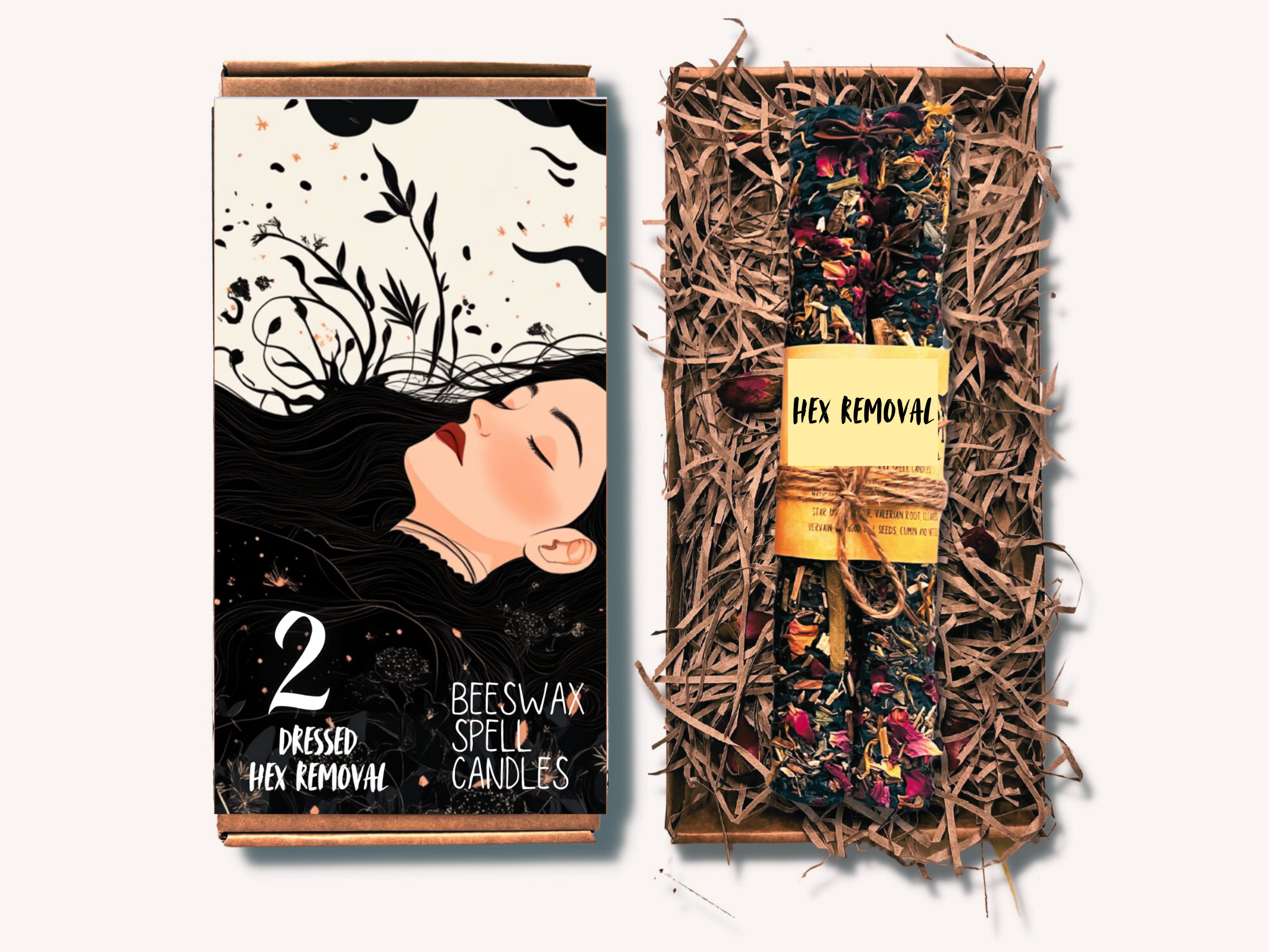 Phoenix Candle Company - Wholesale Votive Candle - Large Dressed Beeswax Spell Candles 8" (20cm)18