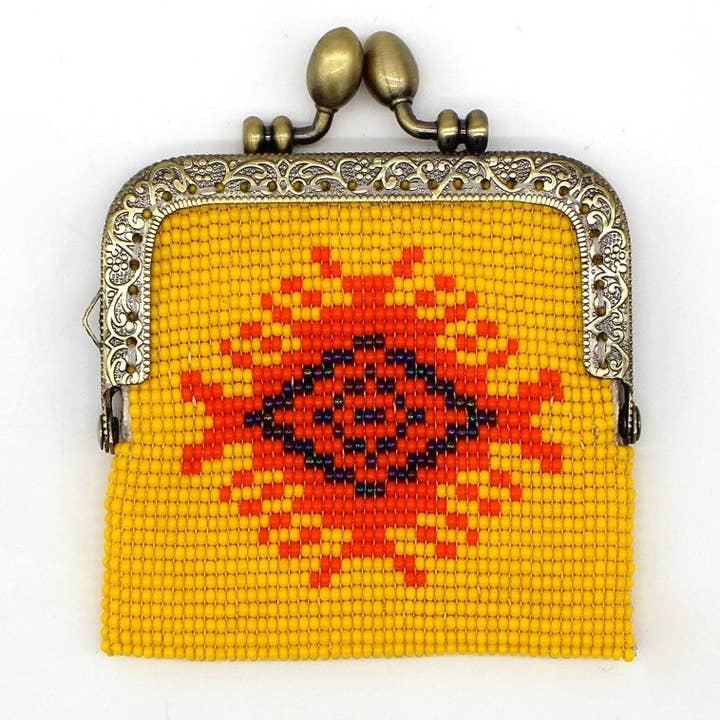 Porta-moedas de vidro com moldura metálica - Yellow Eye por atacado de La Casa Cotzal S.A.