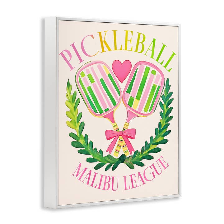 Stupell Industries - Wholesale Wall Sign - Pickleball Malibu League - Framed Wall Art15