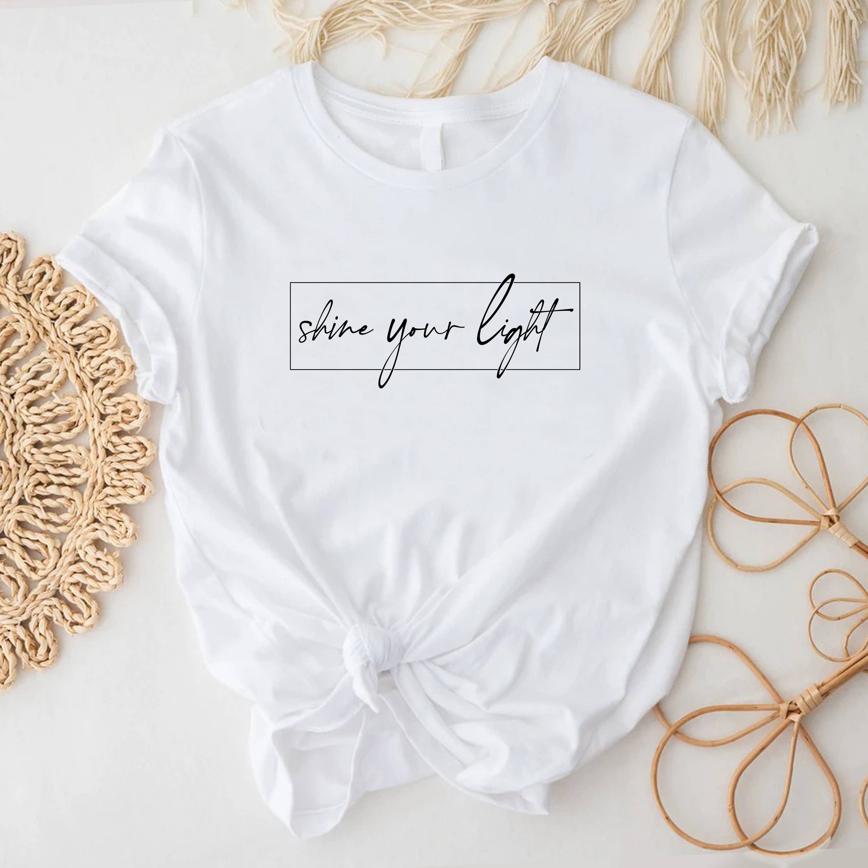 STARCHIS - Wholesale Screen Printed T-Shirt - Women's - Shine your light5