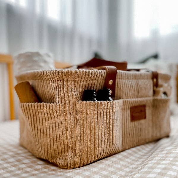 SNUGGLY JACKS - Venta al por mayor Organizador de pañales- Bebés - Carrito para pañales Camel Corduroy